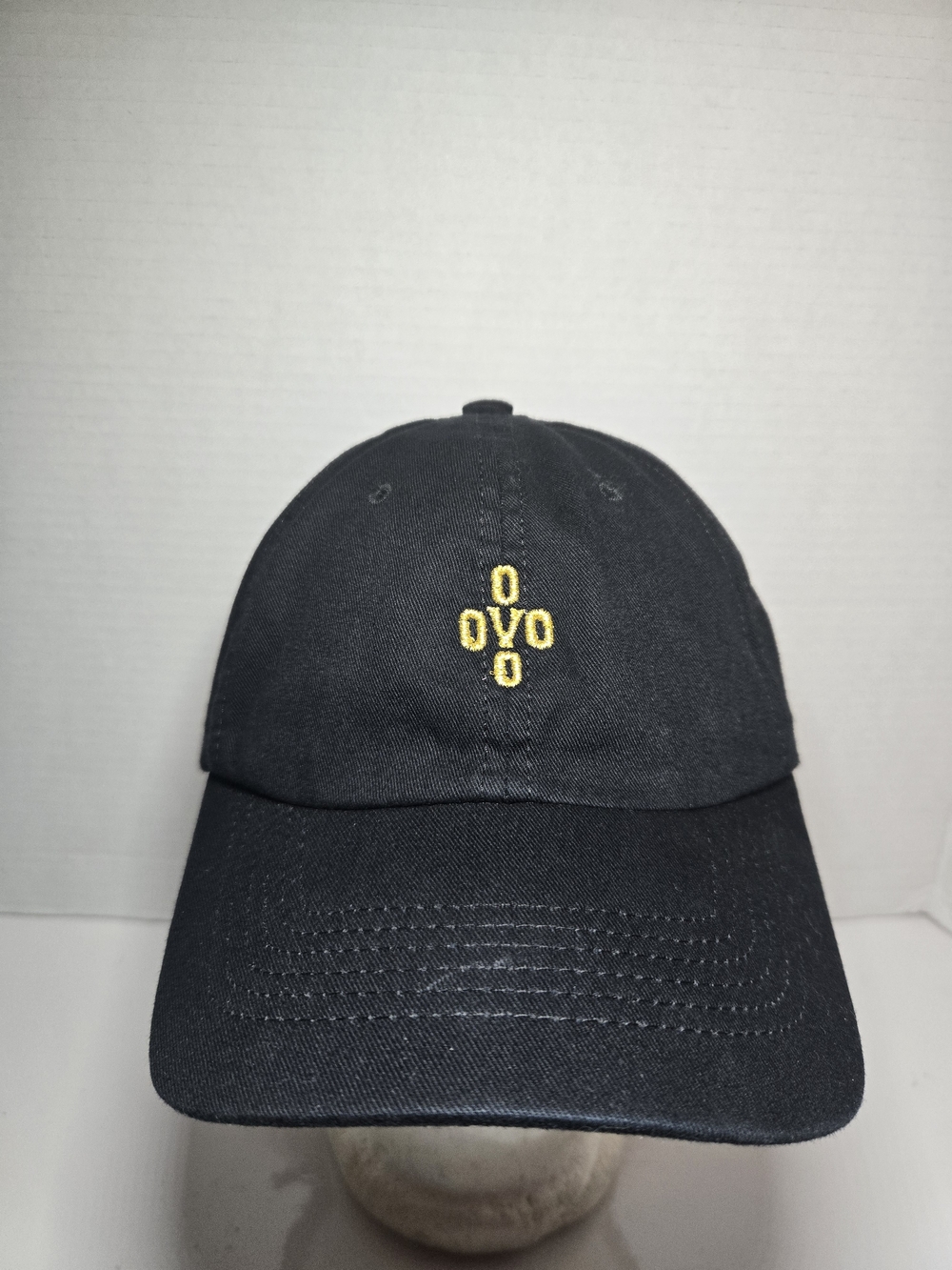 OVO Black Baseball Cap with Yellow Embroidered Logo